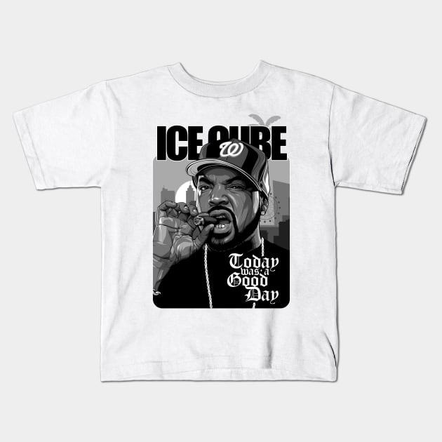 Ice Cube Kids T-Shirt by bikonatics